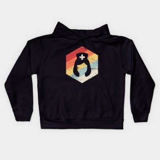 Retro Vintage Nurse Icon Kids Hoodie